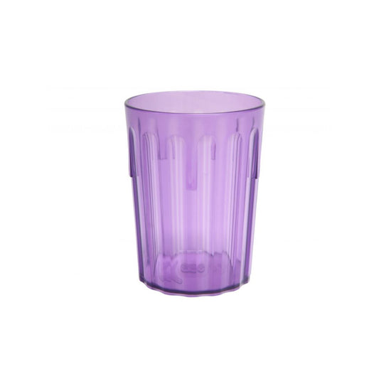 Harfield Translucent Purple Copolyester Fluted Tumbler 250ml Pack of 10