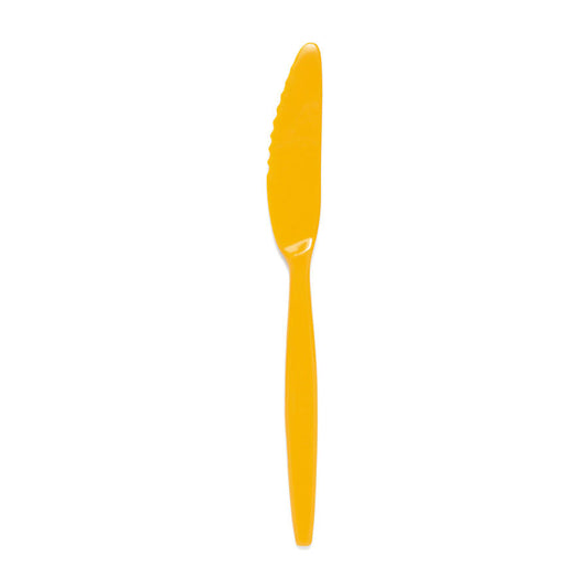 Harfield Polycarbonate Knife Standard Yellow 22cm Pack of 10