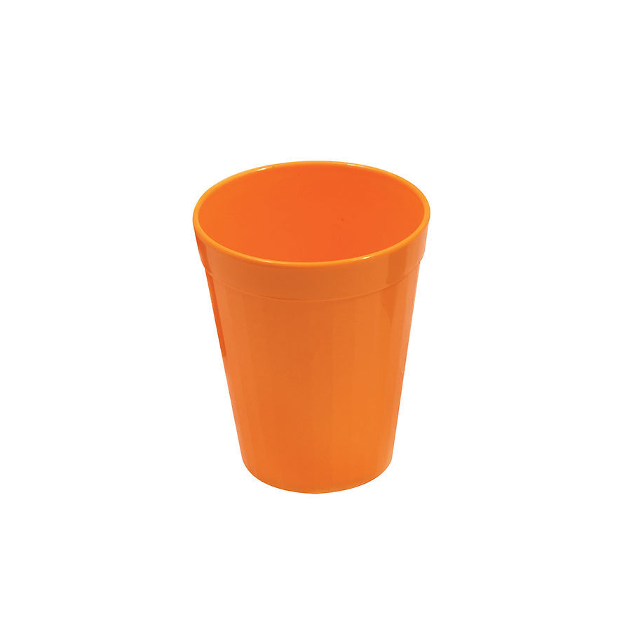 Harfield Polycarbonate Orange Fluted Tumbler 7oz 20cl Pack of 10