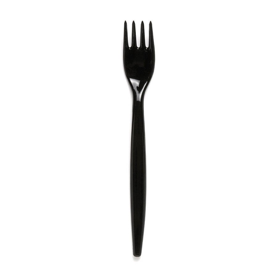 Harfield Polycarbonate Forks Standard Black 20cm Pack of 10