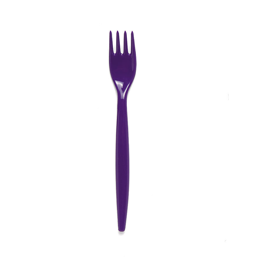 Harfield Polycarbonate Forks Standard Purple 20cm Pack of 10