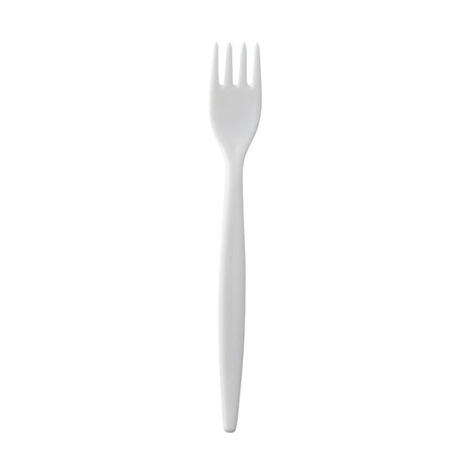 Harfield Polycarbonate Forks Standard White 20cm Pack of 10