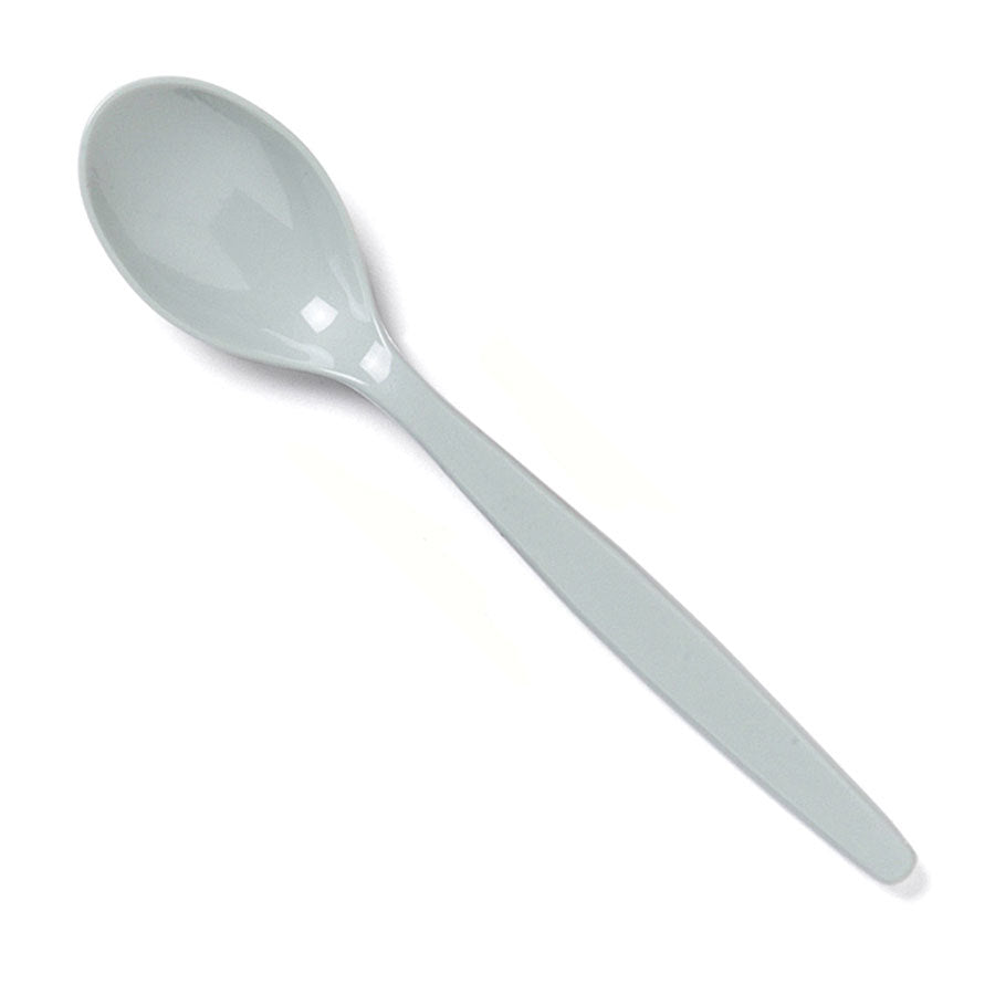 Harfield Antibacterial Polycarbonate Grey Green Teaspoon 14.5cm Pack of 10