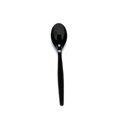 Harfield Polycarbonate TeaSpoons Black 14.5cm Pack of 10