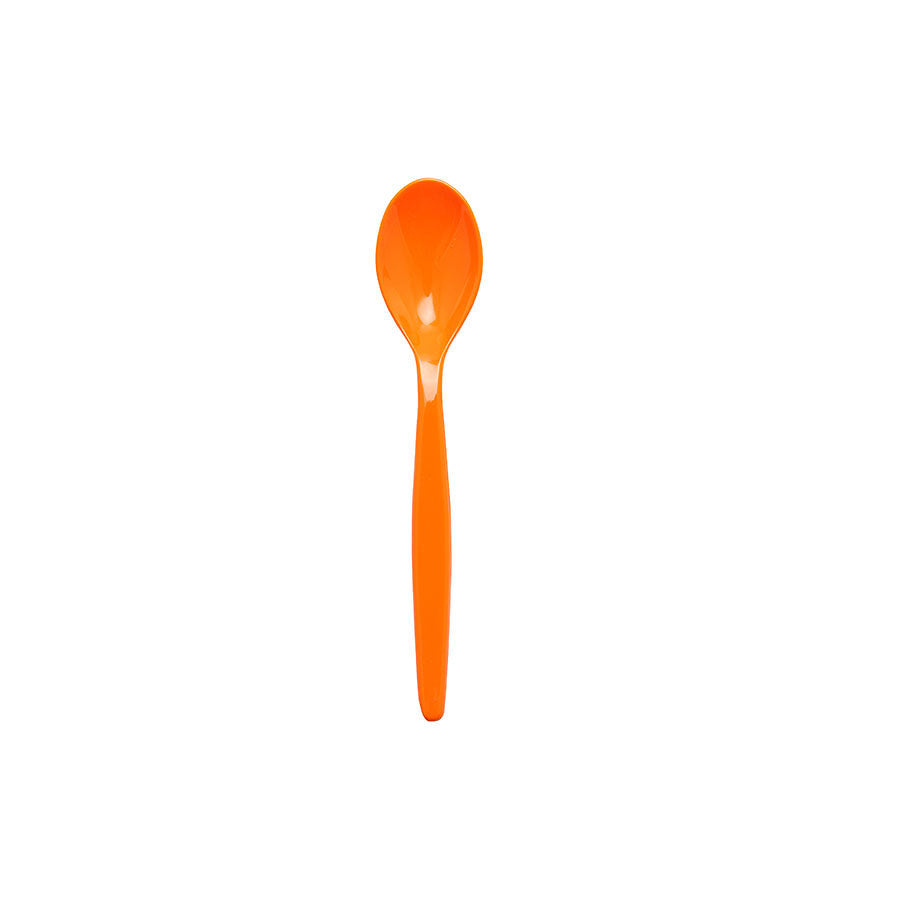 Harfield Polycarbonate TeaSpoons Orange 14.5cm Pack of 10