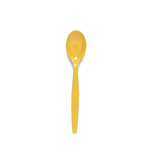 Harfield Polycarbonate TeaSpoons Yellow 14.5cm Pack of 10