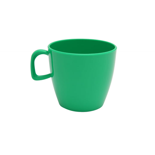 Harfield Emerald Green Polycarbonate Handled Cup 220ml Pack of 10