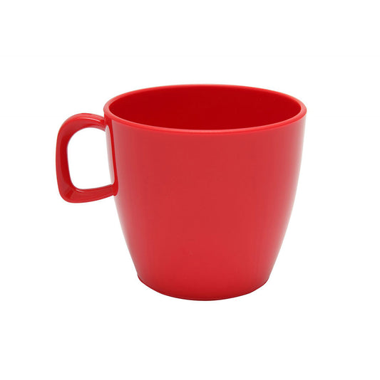 Harfield Polycarbonate Red Handled Cup 220ml Pack of 10