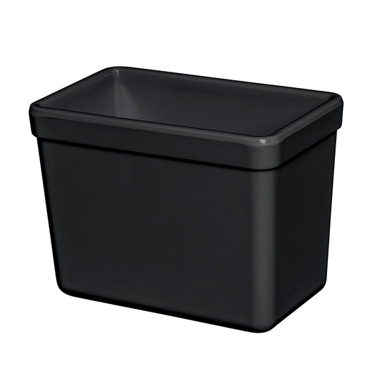 Mirage Tundra Melamine Black Rectangular Croc 13x8.1x10 cm 0.6 Litre