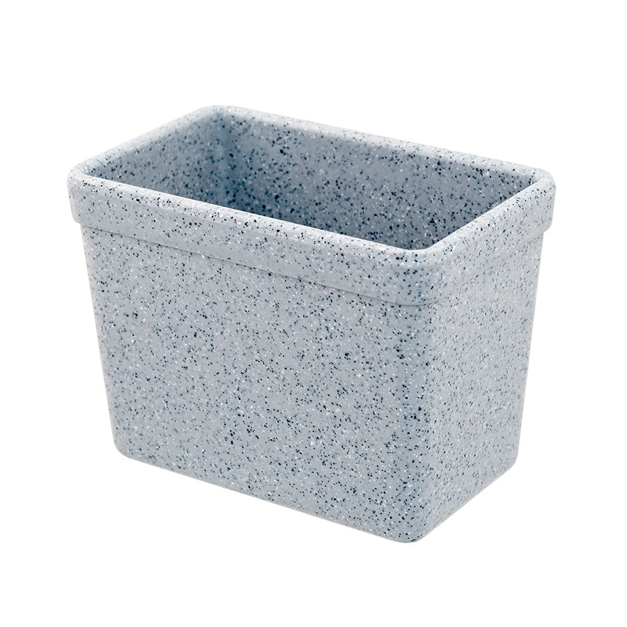 Mirage Tundra Melamine Grey Rectangular Croc 13x8.1x10 cm 0.6 Litre