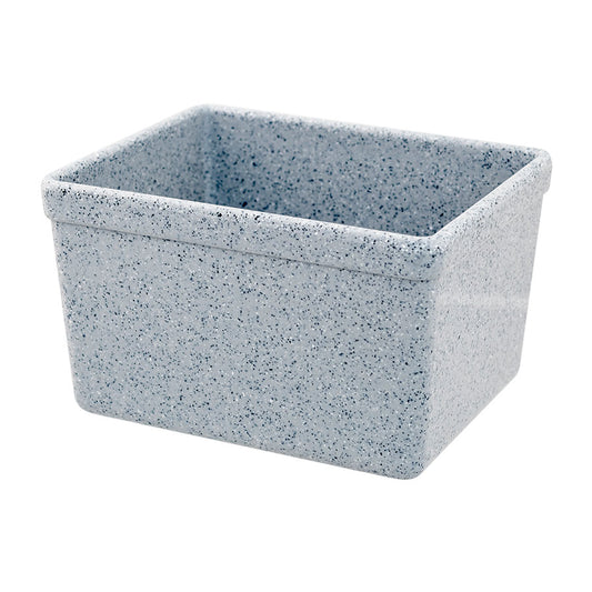 Mirage Tundra Melamine Grey Rectangular Croc 16.2x13x10cm 1.5 Litre