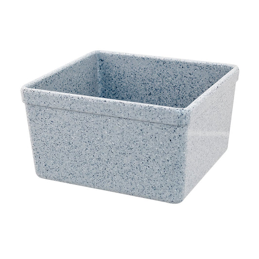 Mirage Tundra Melamine Grey Rectangular Croc 17.3x16.2x10cm 2 Litre