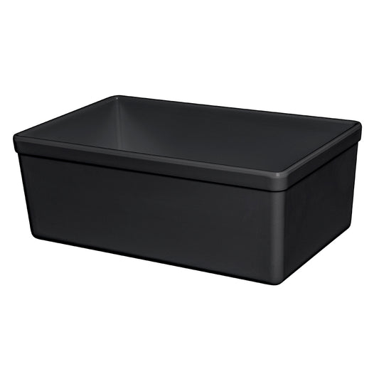 Mirage Tundra Melamine Black Rectangular Croc 16.2x26x10cm 3.2 Litre