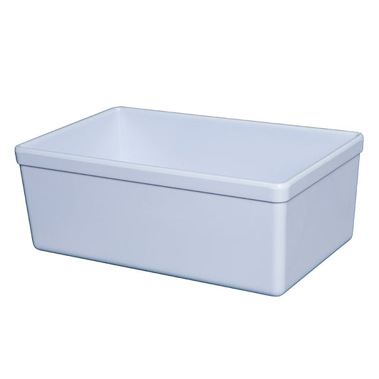 Mirage Tundra Melamine White Rectangular Croc 16.2x26x10cm 3.2 Litre