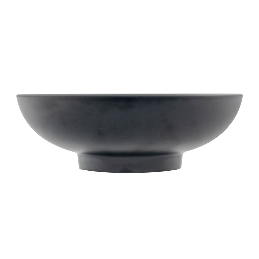 Mirage Fusion Melamine Black Round Ramen Bowl 22.5x7.5cm 1.45 Litre 51oz Pack of 6