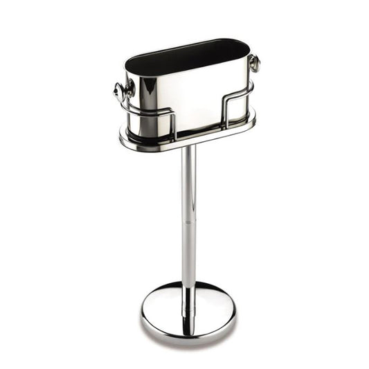 Grunwerg Oval 18/10 Stainless Steel Champagne Cooler with Stand