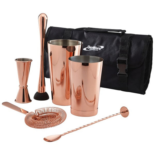 GenWare Copper Cocktail Bar Kit 7pcs