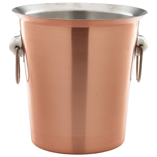 GenWare Copper Wine Bucket With Ring Handles 4Litres