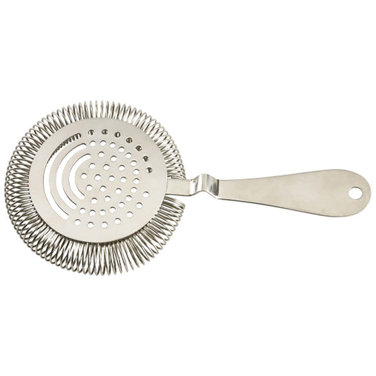 GenWare Sprung Premium Silver Stainless Steel Julep Strainer