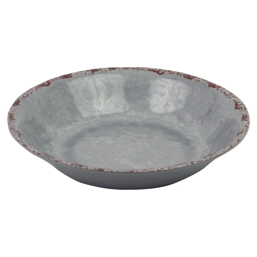 Dalebrook Casablanca Melamine Grey Round Large Salad Bowl 350x70mm 3.5 Litre