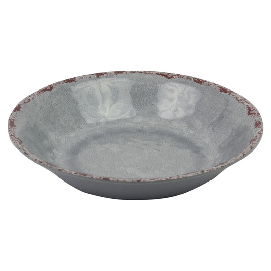 Dalebrook Casablanca Melamine Grey Round Large Salad Bowl 350x70mm 3.5 Litre