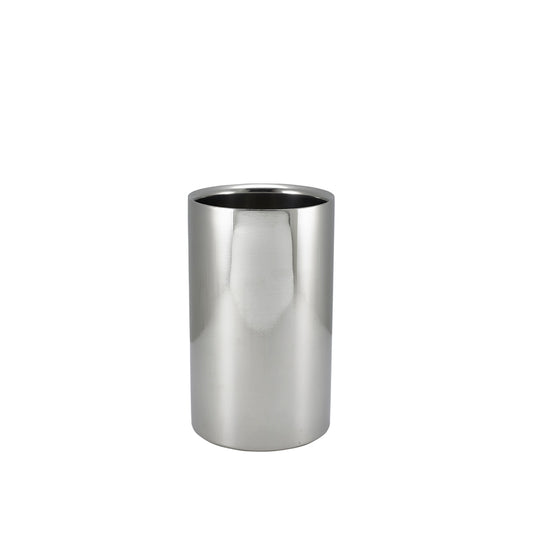 GenWare Polished Silver Stainless Steel Wine Cooler 12 x 20cm