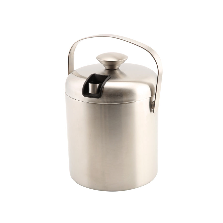 GenWare Insulated Stainless Steel Ice Bucket & Tongs 1.2L