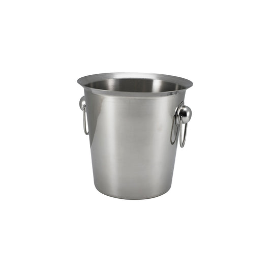 GenWare Silver Stainles Steel Wine Bucket With Ring Handles 4L