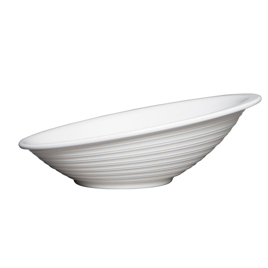 Mirage Dune Melamine Oval White Buffet Bowl 36.5x30.5cm 2.8 Litre