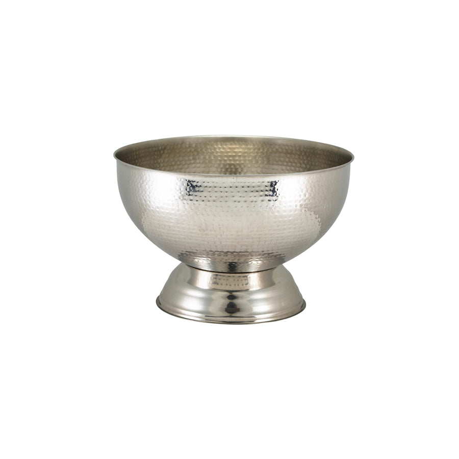 GenWare Hammered Stainless Steel Champagne Bowl 14L