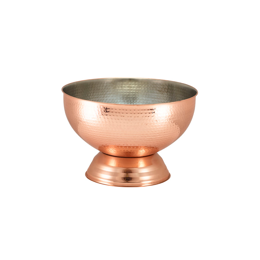 GenWare Hammered Copper Stainless Steel Champagne Bowl 14L