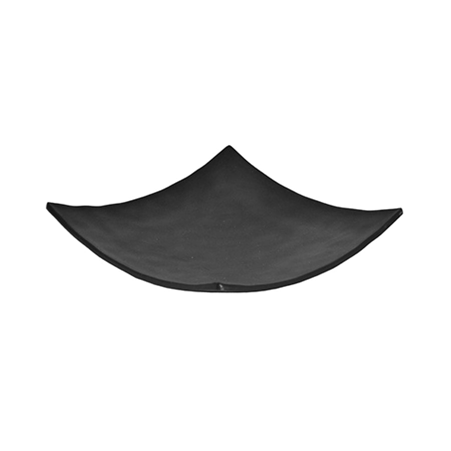 Dalebrook Pigment Melamine Noir Square Curved Plate 188x180x44mm