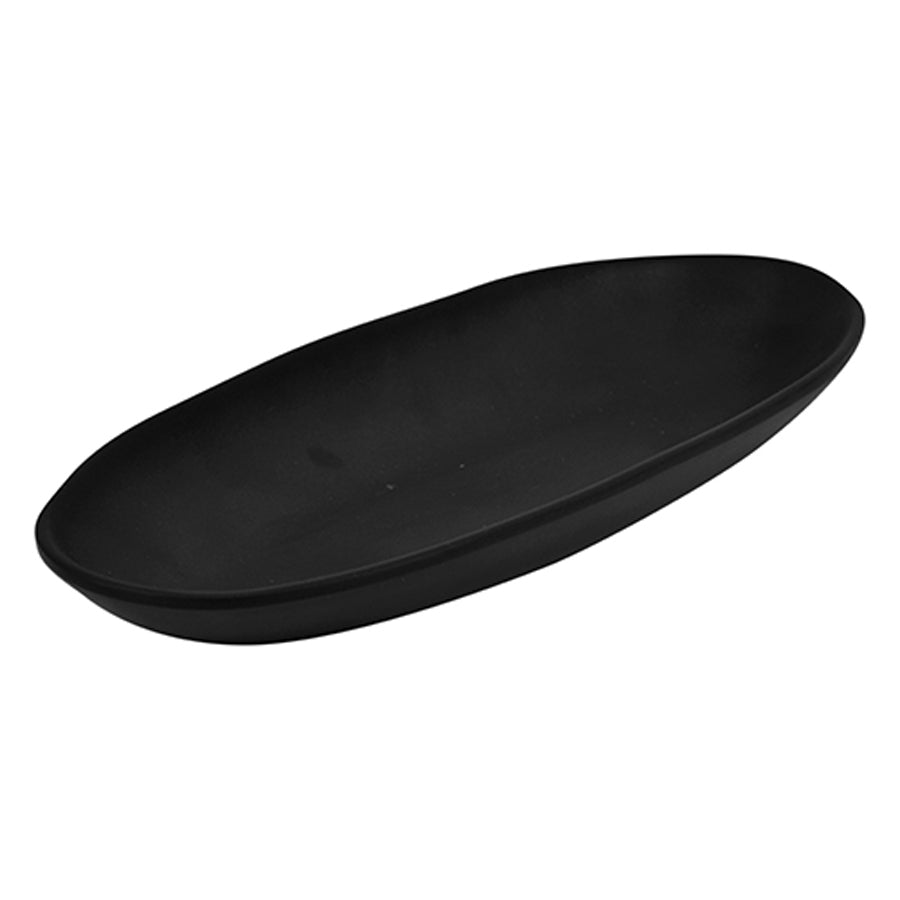 Dalebrook Pigment Melamine Noir Oval Bowl 325x140x40mm 700ml