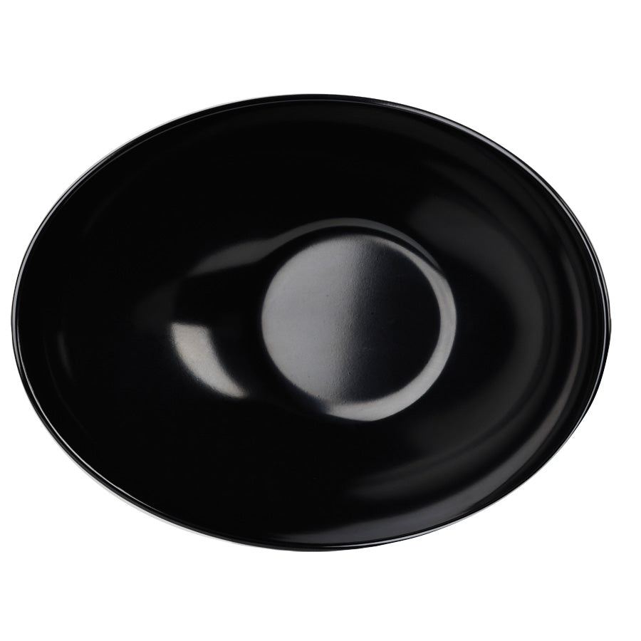 Churchill Alchemy Melamine Black Moonstone Bowl 35.5x25x18cm 450cl Pack of 2