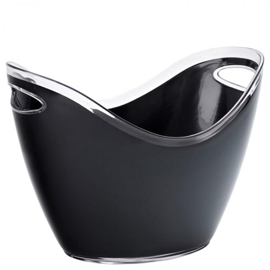 Utopia Small Champagne Bucket Black 10.5" 27cm Pack of 6