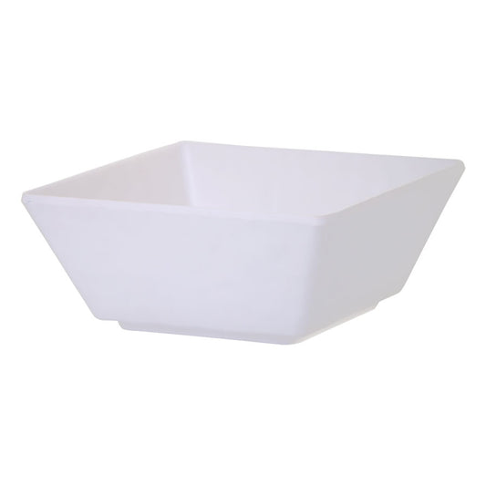 Mirage Martello Melamine White Square Bowl 24cm 3 Litre