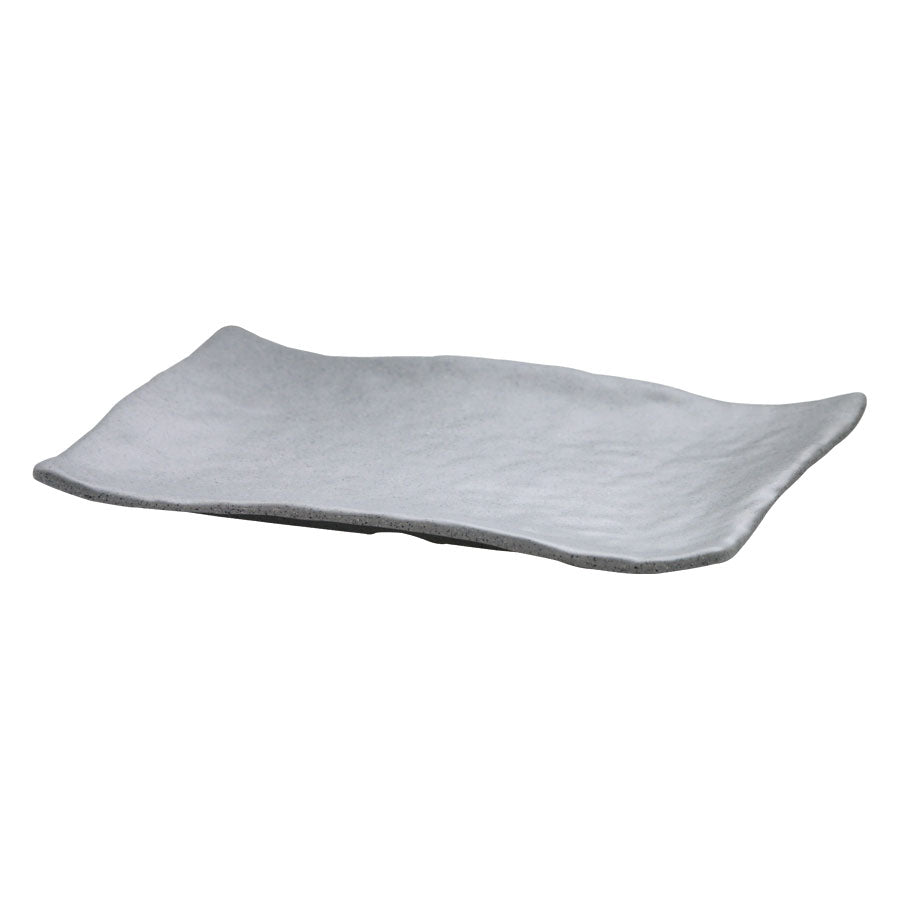 Mirage Martello Melamine Grey Rectangle Platter 33x23cm