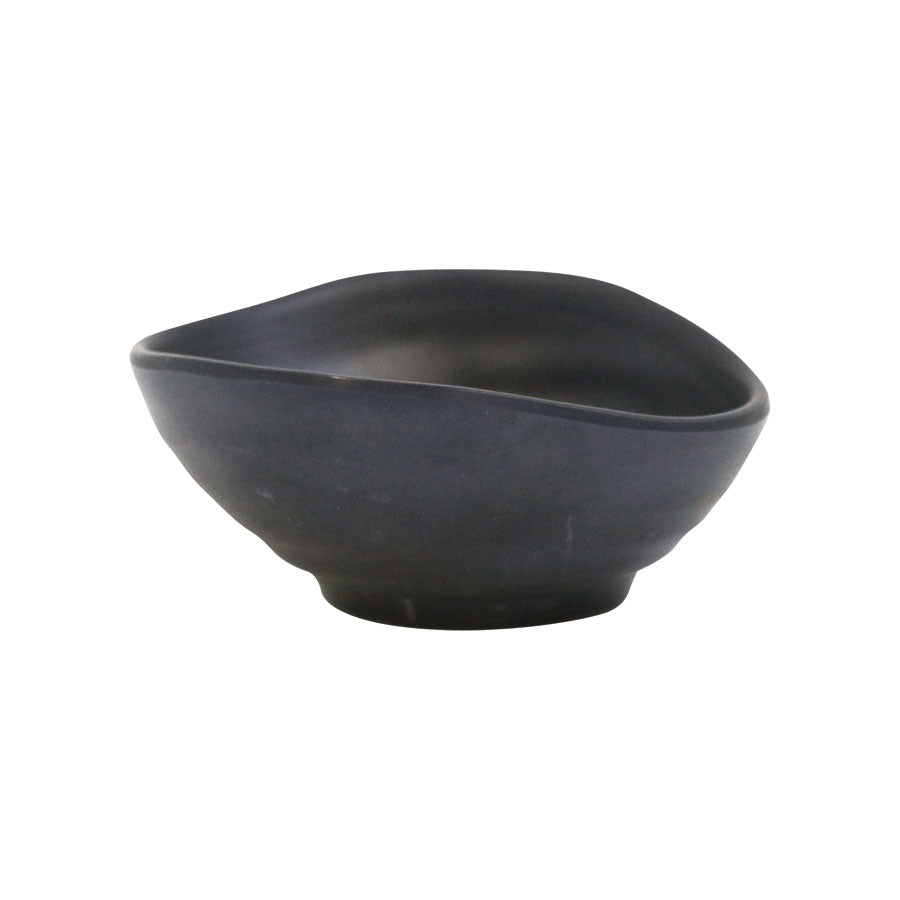 Mirage Piccolo Melamine Black Organic Oval Ramekin 8.5x7cm 3.5oz