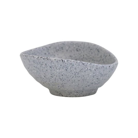 Mirage Piccolo Melamine Grey Organic Oval Ramekin 8.5x7cm 3.5oz