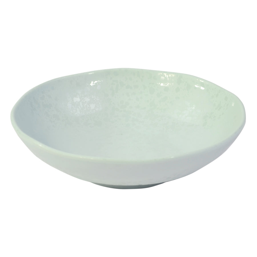 Dalebrook Mineral Melamine Aqua Round Crackle Bowl 240x50mm 1.3 Litre