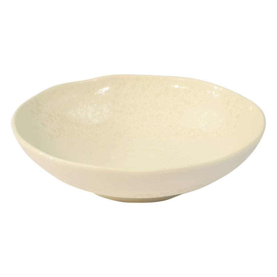 Dalebrook Mineral Melamine Parchment Round Crackle Bowl 240x50mm 1.3 Litre