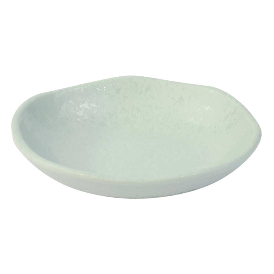 Dalebrook Mineral Melamine Aqua Round Crackle Plate 205x43mm