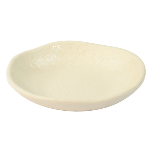 Dalebrook Mineral Melamine Parchment Round Crackle Plate 205x43mm