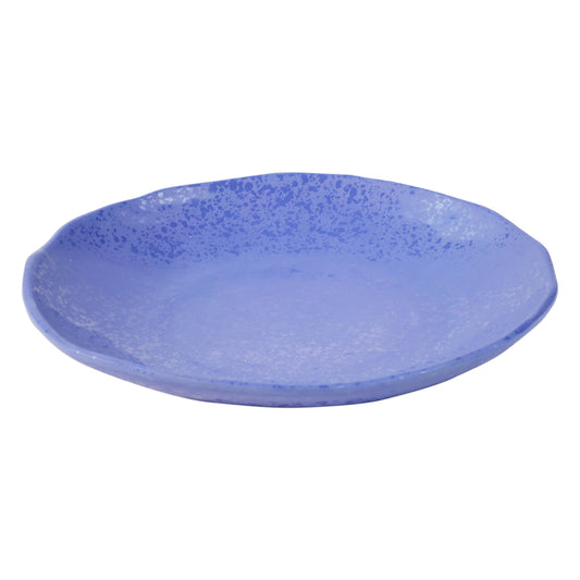 Dalebrook Mineral Melamine Indigo Round Crackle Plate 300x52mm