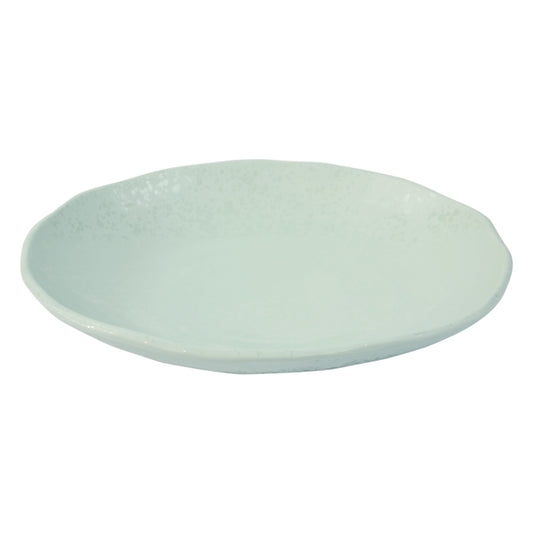 Dalebrook Mineral Melamine Aqua Round Crackle Plate 300x52mm