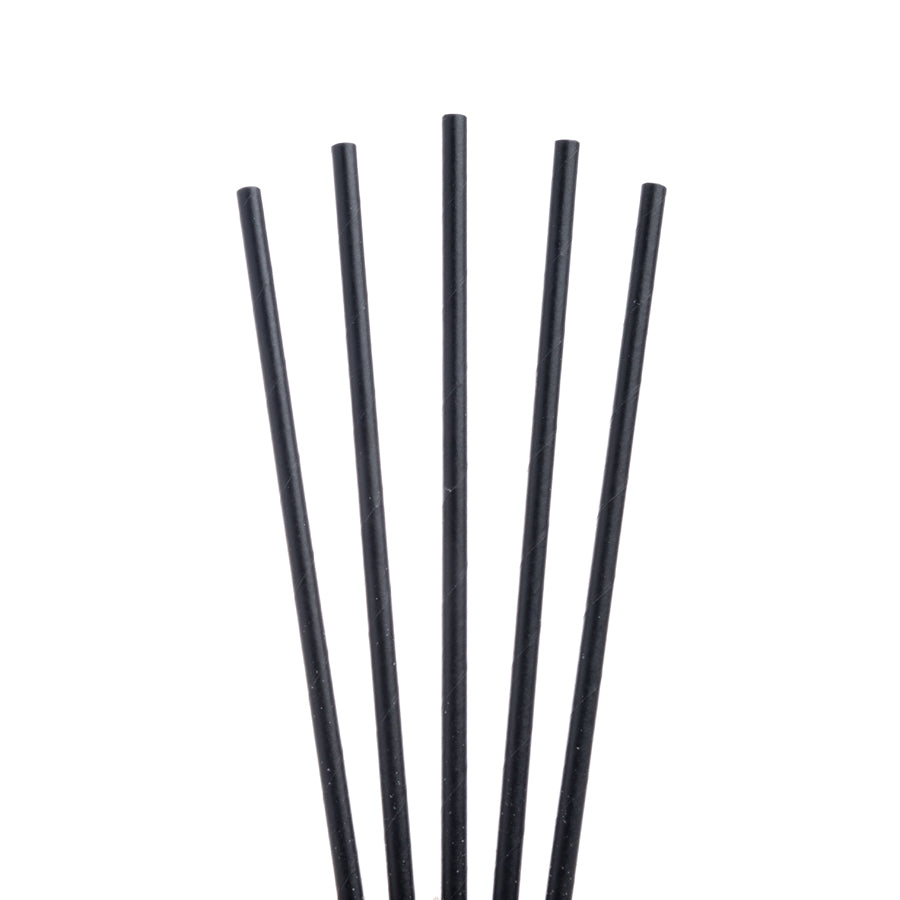 Plasma Paper Black Straw 20cm Pack of 250