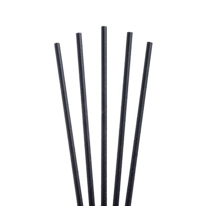 Plasma Paper Black Straw 20cm Pack of 250