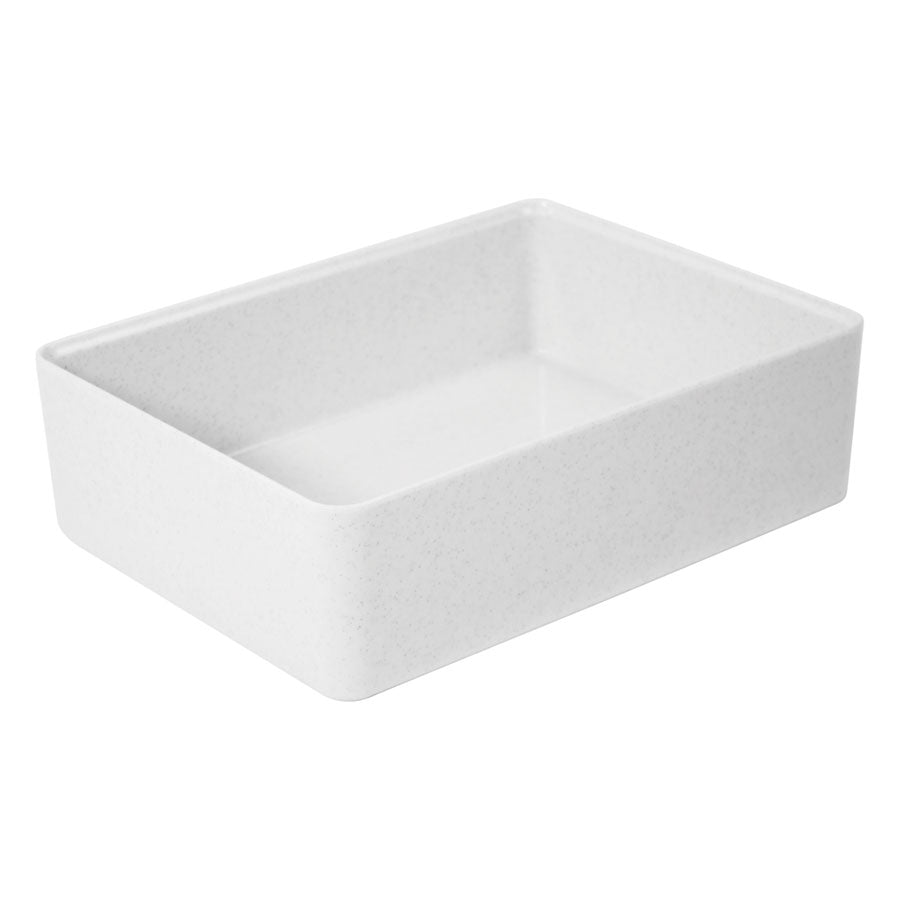 Dalebrook Kata Melamine White Rectangular Crock 345x260x100mm 6.7 Litre