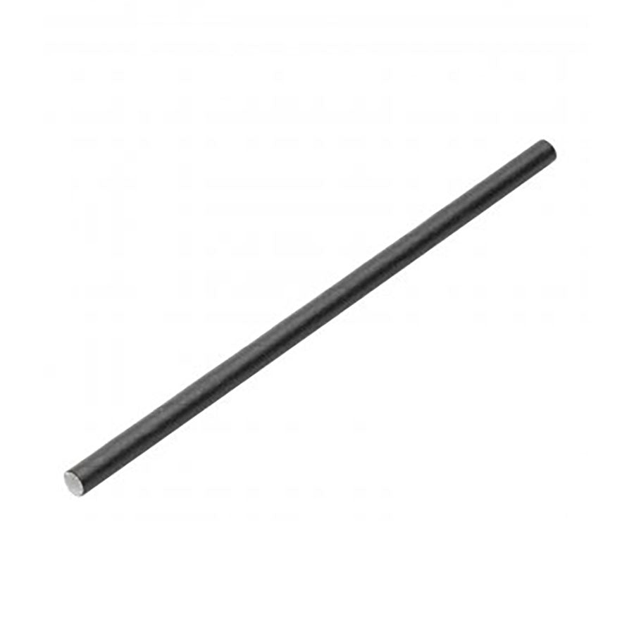 Utopia Black Paper Cocktail Straw 14cm 5mm Bore Pack of 250