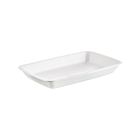 Harfield Polycarbonate White Rectangular Plate 21.8x14x3cm 450ml